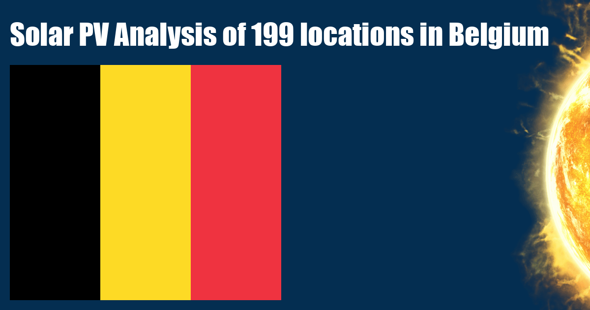 Solar PV potential in Belgium by location - profileSOLAR.com - Solar PV ...